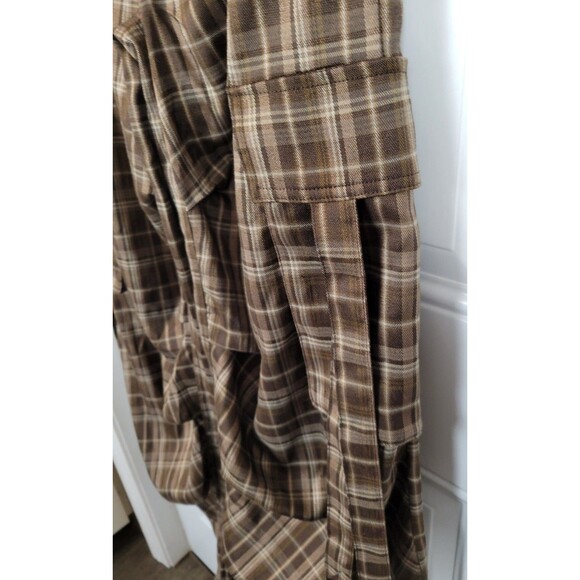 Minga London Plaid Wide Leg Cargo Pants Size 28 - Picture 7 of 9